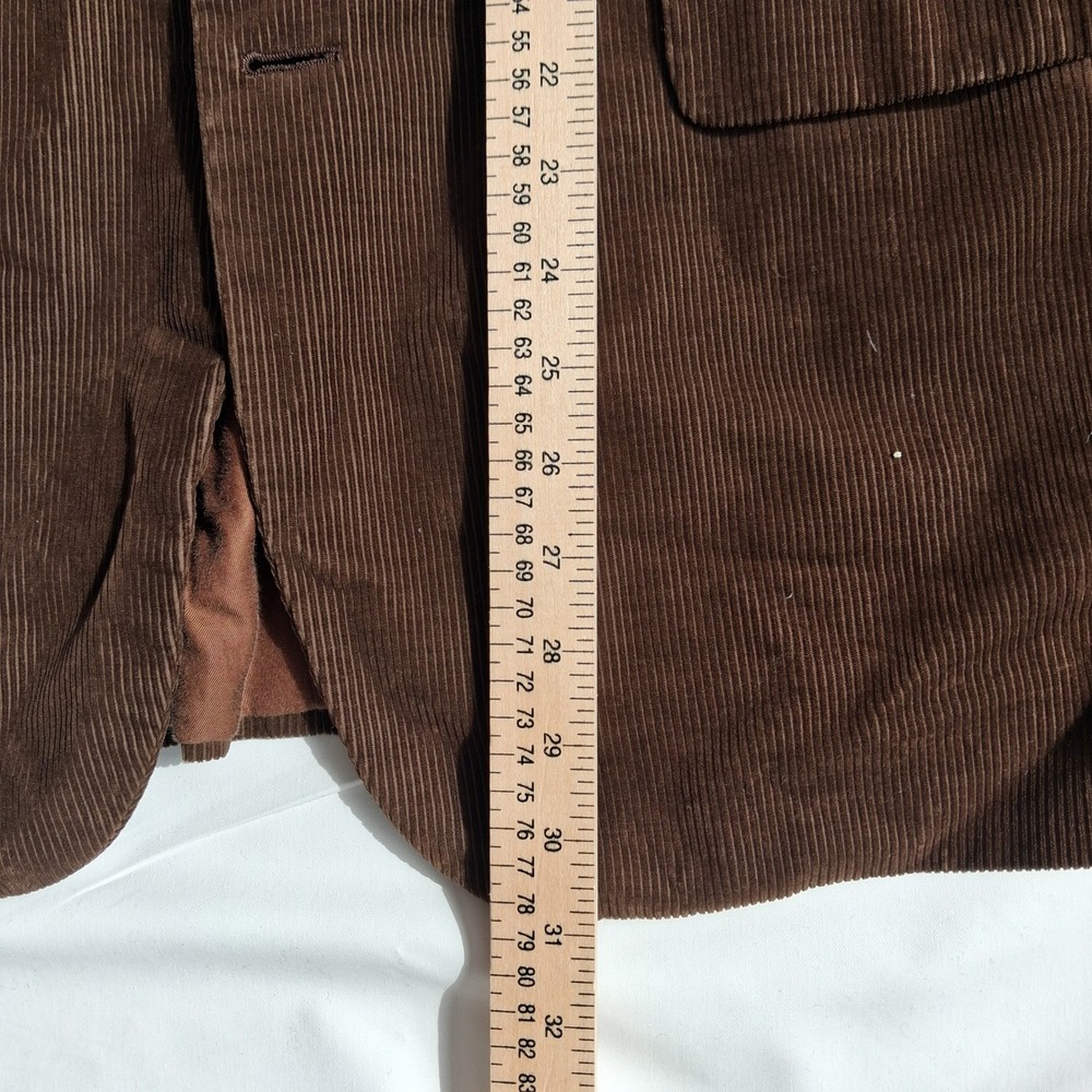 Brooks Brothers 1818 Madison Brown Corduroy Sport Coat Blazer 42R Mens 2 Button - Picture 2 of 10